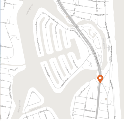 Located on the Gold Coast